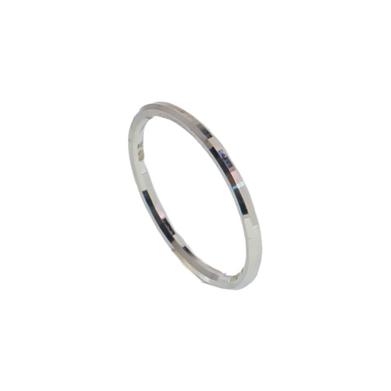 UNI.J [Cotidiano]Cutting Plain Silver Ring Ir268