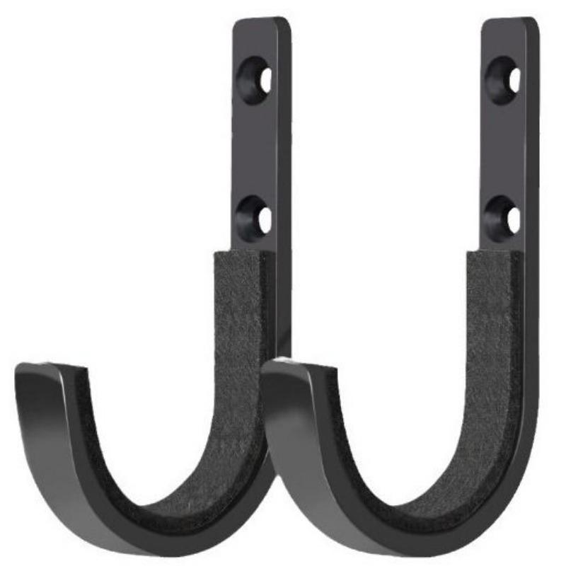 2/10set Rack Wall Mount J Hook with Screws Carbon Steel Wall Hanging Storage Hooks Racks Garage Organize Multi-Purpose Holders