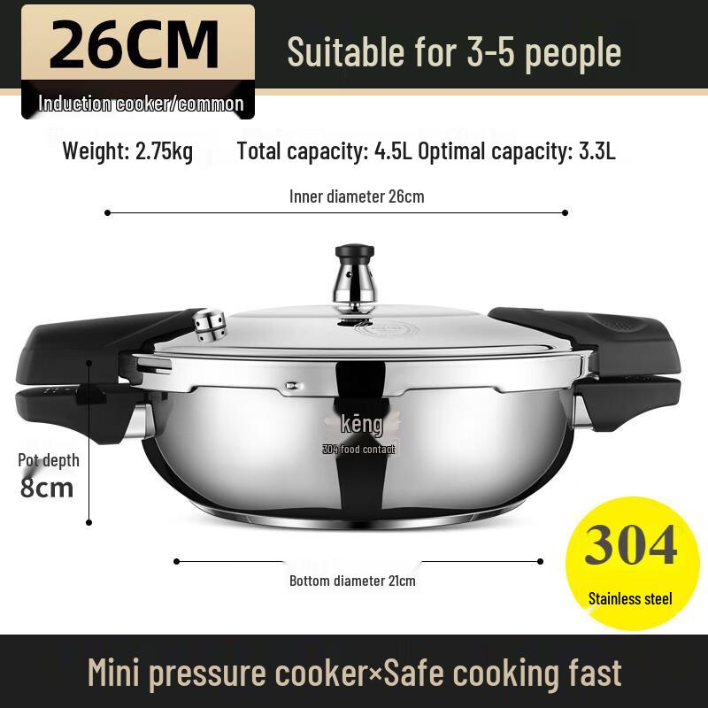 

OLOEY Mini Stainless Steel Pressure Cooker