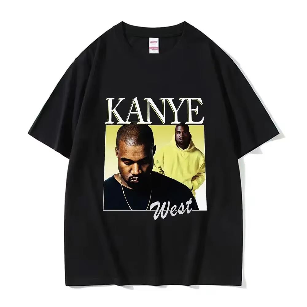 Lustiges Kanye West Meme T-Shirt Unisex Vintage Hip Hop Rap Stil T-Shirt Unisex Unisex Kurzarm T-Shirt Streetwear