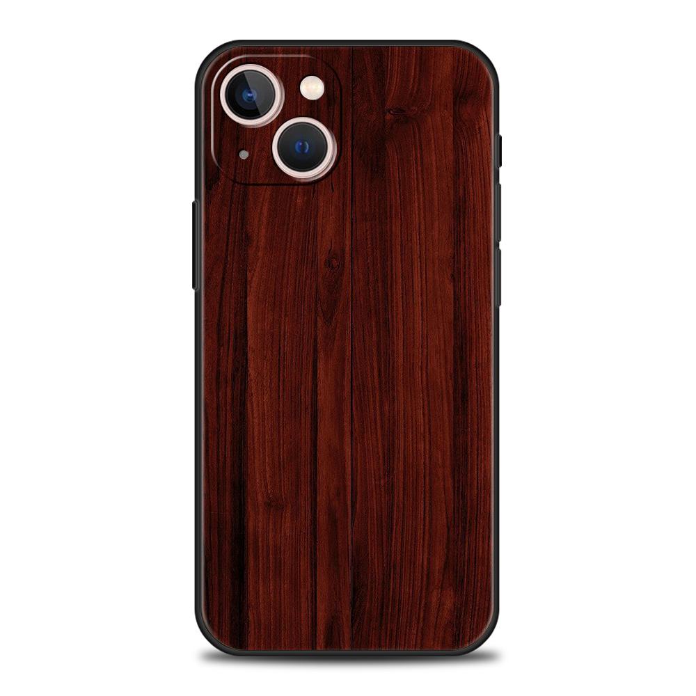 Carved Wood Phone Case Cover for iPhone 16 15 14 13 12 Pro Max XR XS X 11 7 8 Plus Shockproof Silicone Soft Shell Capas Coque