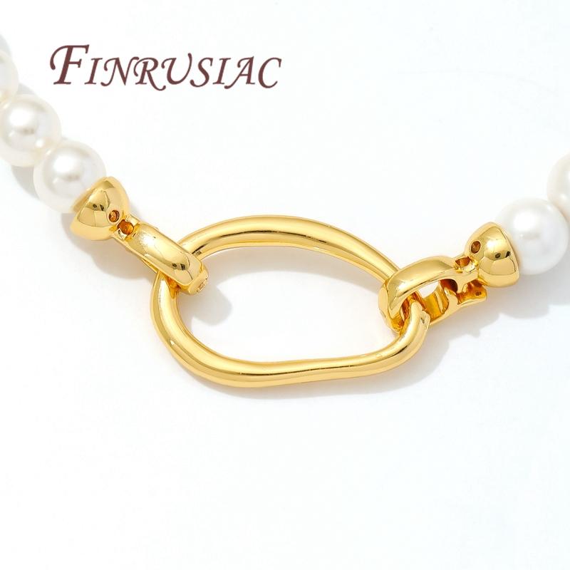 Irregular Jewelry Clasps Findings 18K Real Gold Plated Connectors For Jewelry Fasteners For Bracelets Accessories