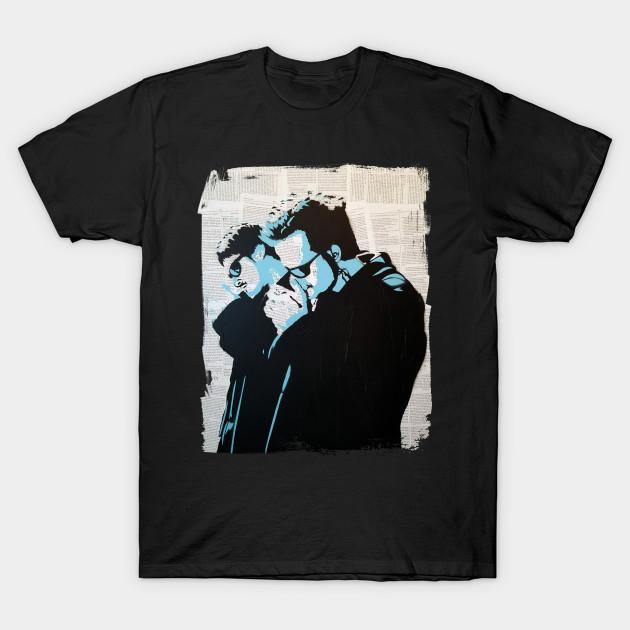 Men Black Print T-shirt Monsignor S Got A Point No-Cut Transfer Paper Print Cotton Tshirt 4XL чёрный