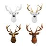 Deer Head Wall Mount Resin Figure Sculpture for Office And Living Space