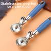 Ice Cream Scoop Stainless Steel Pop-Top Fruit Baller Scoop Stainless Steel Pop-Top Cantaloupe Baller Spoon Dishwasher Safe For