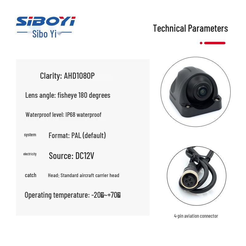 HD 360° Panoramic Dashcam for Cars, Trucks, Fire Engines, and Buses with AI Reversing Camera