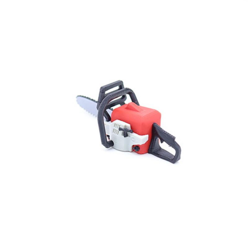 1Pcs Mini Furniture Dolls Play Home Toy 1/12 Scale Dollhouse Chainsaw Logging Wood Saw Diy Model Scene Decoration