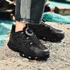 Anti-slip Safety Shoes Men Rotary Button Safety Shoes for Men Work Shoes Anti-smash Men's Sports Shoes Safety Pro
