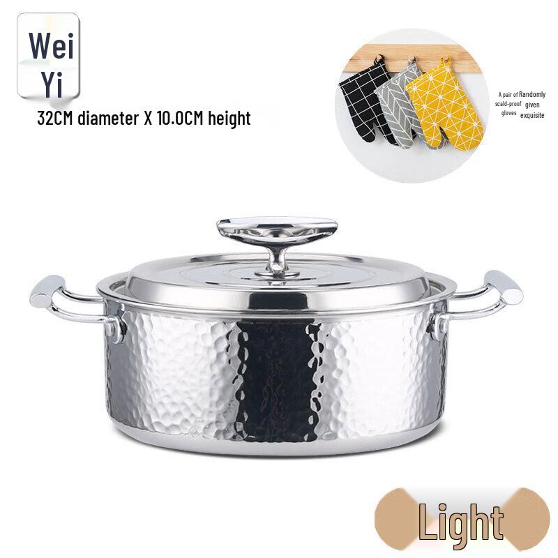Weiyi 304 Stainless Steel 3-Layer Composite Saucepan