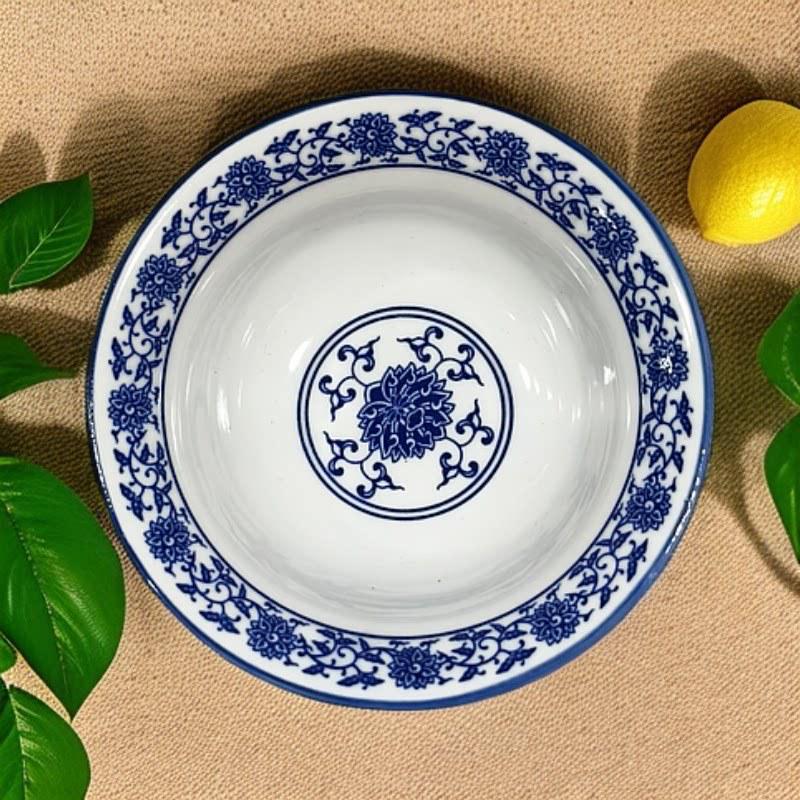 Blue and White Porcelain Winged Rice Bowl, Small Farmhouse Style Tableware, Oil Dish, Dipping Sauce Bowl.