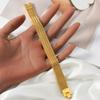 Men Stainless Steel Wide Mesh Chain Bracelet Gold Plated Woven Pattern Bangle Luxury Italian Style Jewelry Gift Valentine's Day