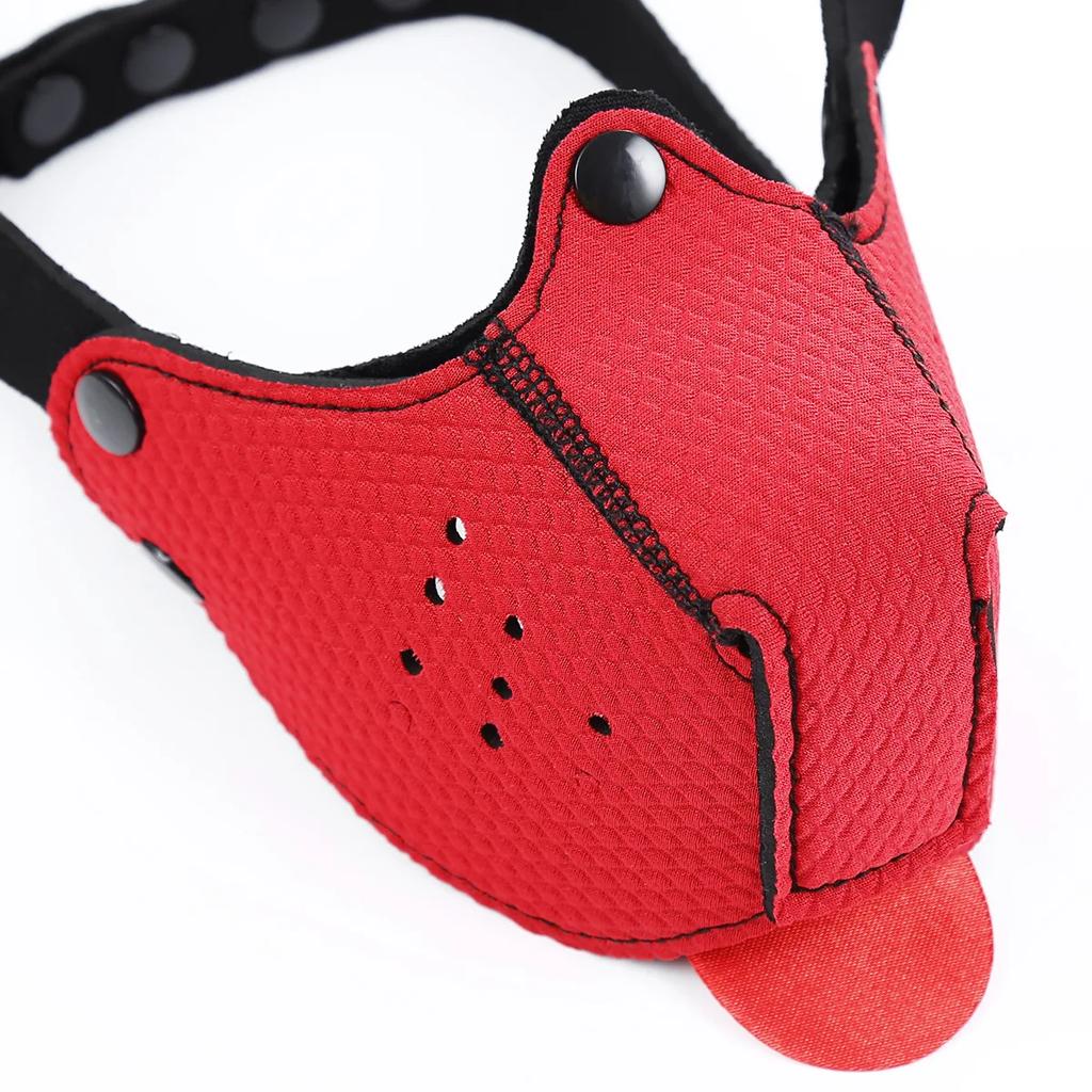 Dog   Puppy Play Detachable Nose Slave Mask Hoods