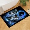 Wolf Family Under Stars Non-Slip Home Carpet Design for Office Decor Living Room Bedroom Gift