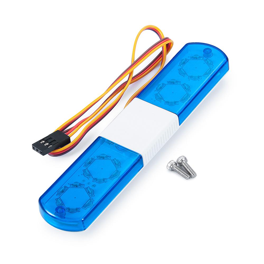 YEAHRUN 105/115/145mm Multi-function Flashing RC Car Police LED Light Alarming Light for 1/8 1/10 TRX4 SCX10 Tamiya Parts