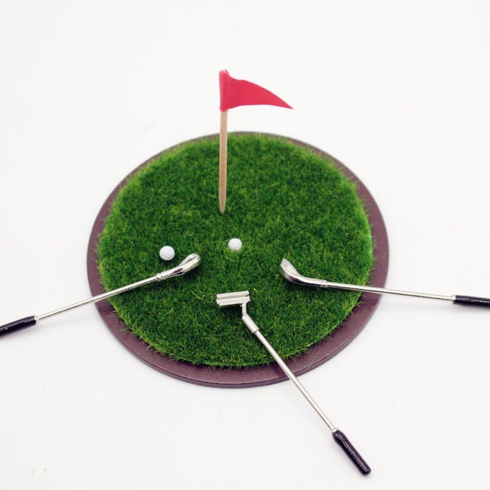 1/6 and 1/12 Scale Miniature Golf Club Grassland Model Simulated Golf Club Set  Kids Toy