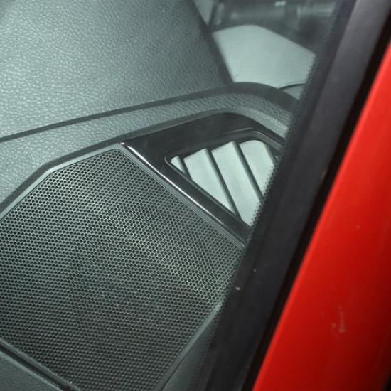 Piano Black Center Dashboard AirVent Outlet Trim Sticker For Toyota Tacoma 16-22