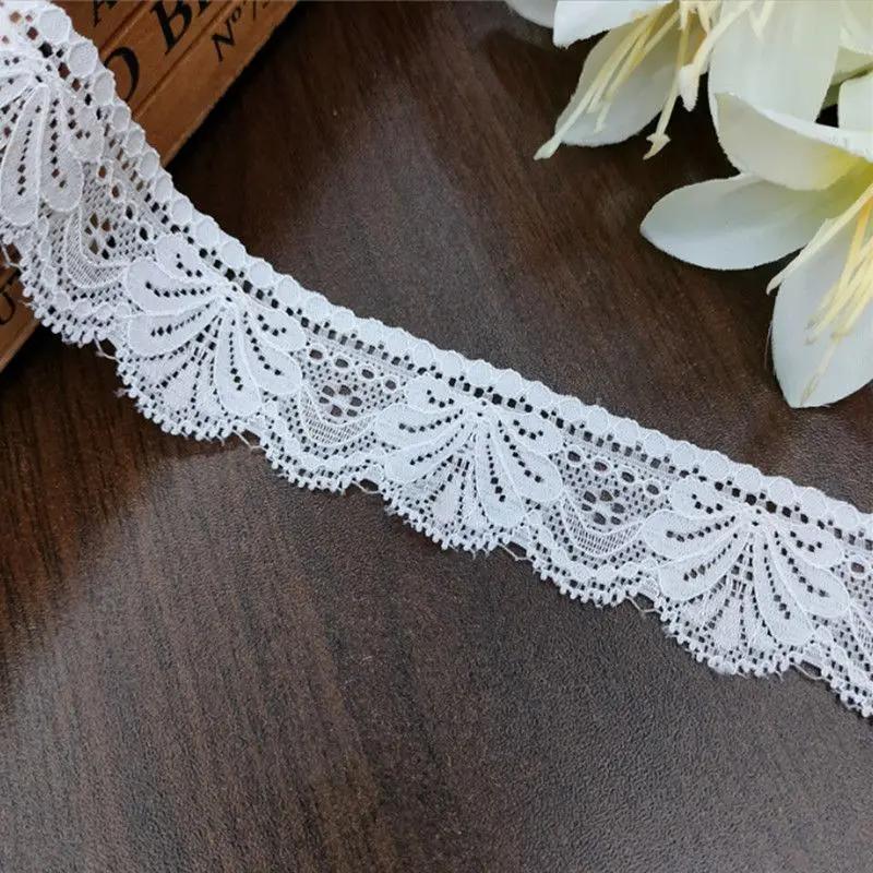 Color Elastic Lace High Quality Soft Elastic Lace Accessories with Hollow Elastic Lace DIY Apparel Sewing Supplies