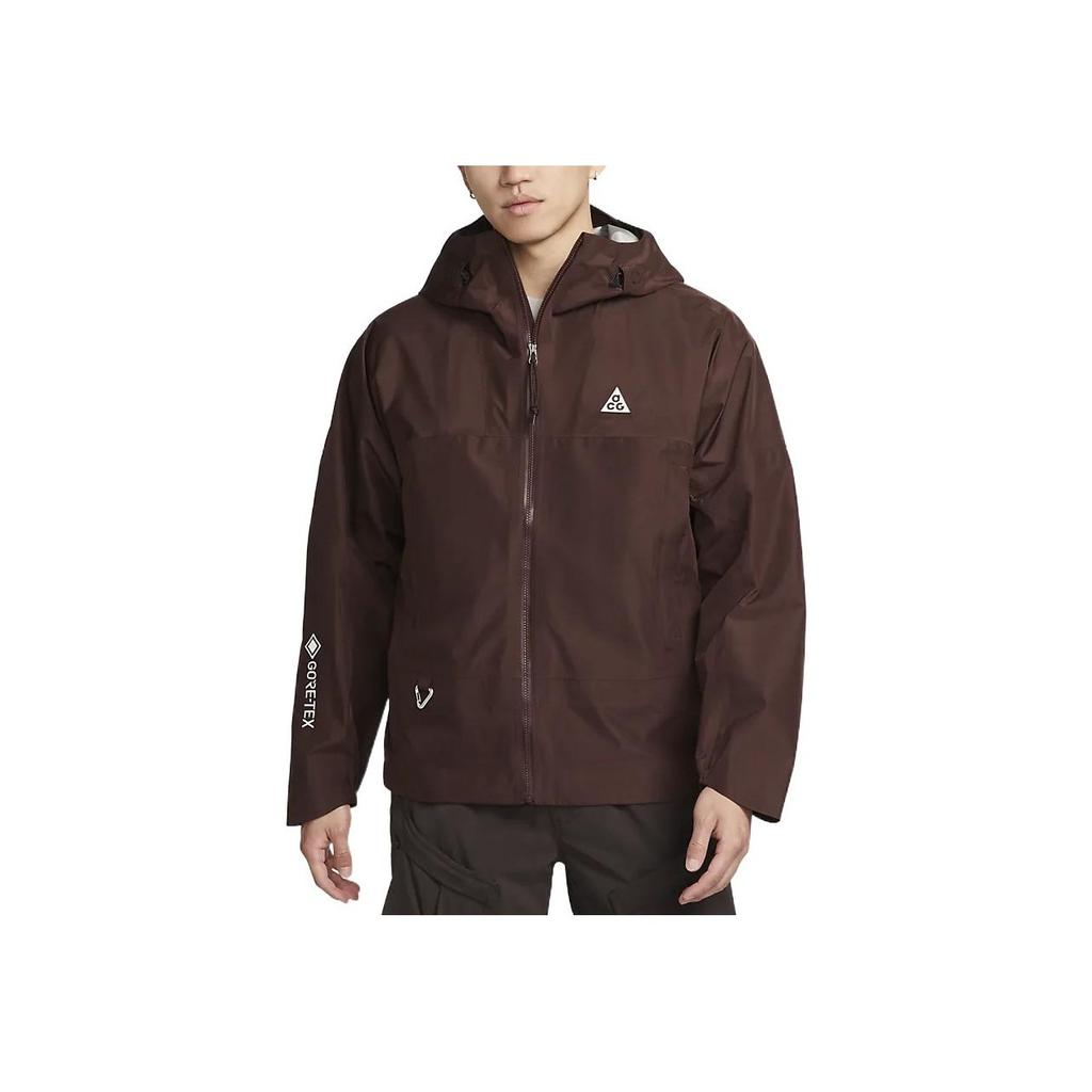 Nike ACG Gore-Tex Storm-Fit ADV Waterproof Casual Hooded Long Sleeve Coat Men Outerwear Earth-Brown DB3560-227