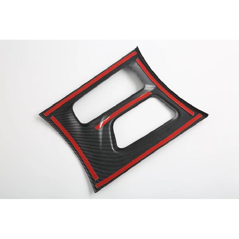 For Dodge Charger 2016- Car Accessories Carbon Fiber Style Gear Shift Panel Center Console Cover Trim Frame