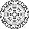Vintage Mandala Round Boho Area Rug Non‑Slip Soft Circular Carpet for Living Room Bedroom Apartment Home Decor Machine Washable