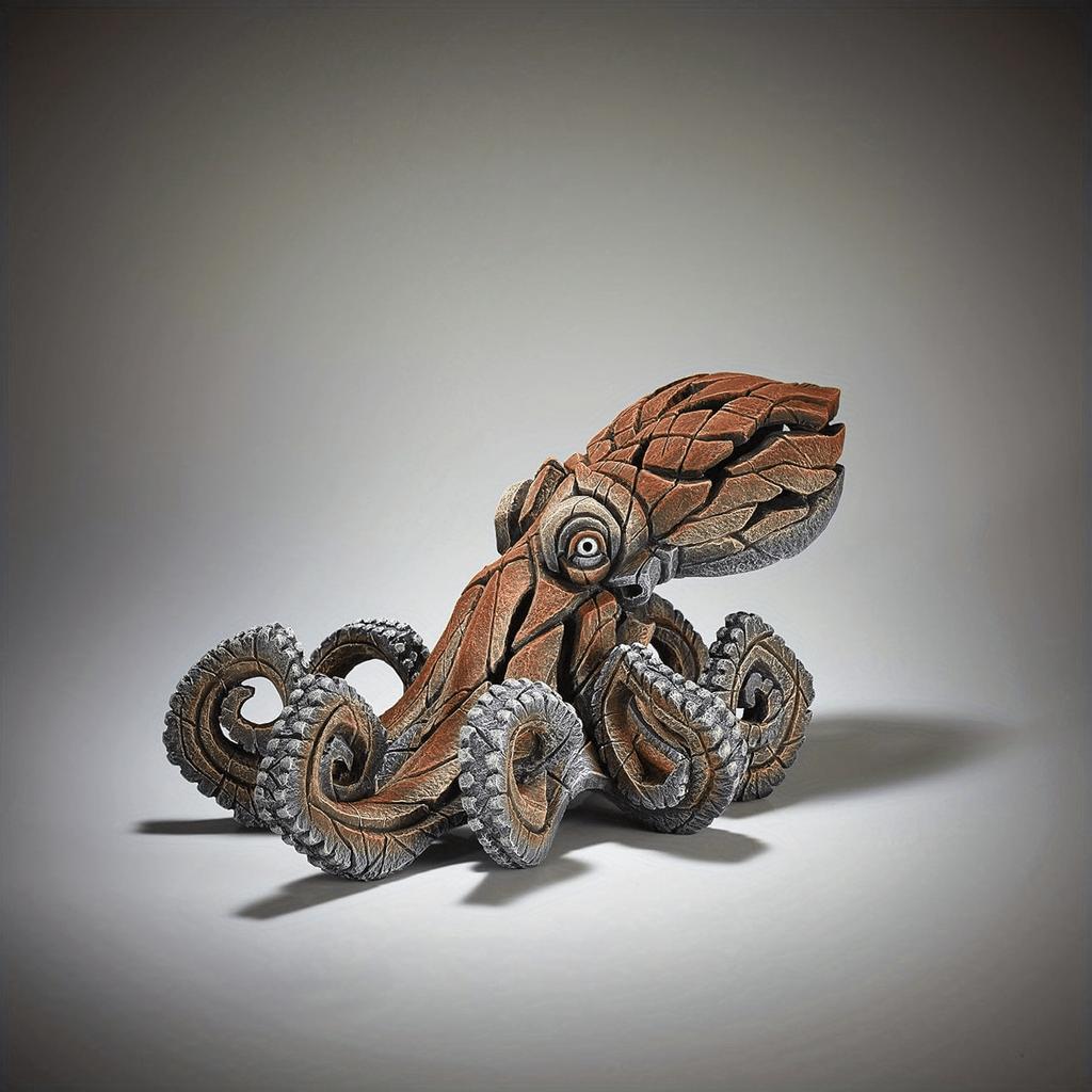 Whimsical Octopus Sculpture - Versatile Interior and Exterior Decoration, Realistic Resin Artwork for Patios, Decks, Offices, and Fences