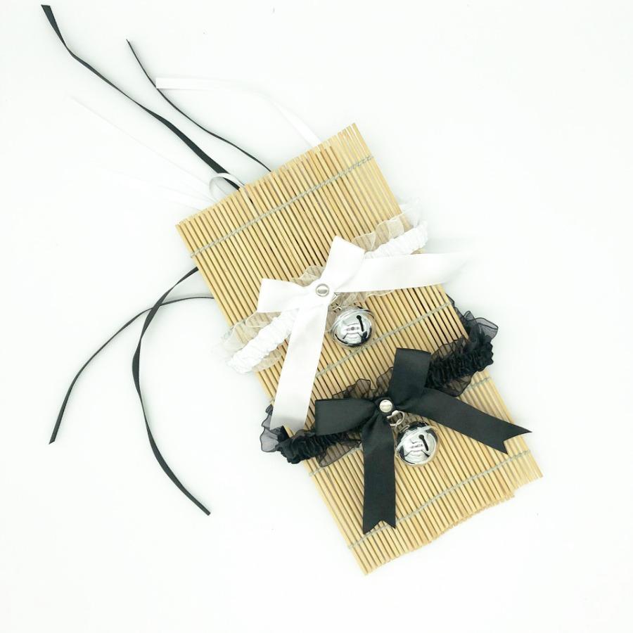 Adjustable Lace Choker with Bell Sweet Cute Gothic Choker Necklaces Collar Women Detachable Cosplay Party Jewelry