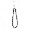 Bohemian Natural Crystal Phone Wrist Strap Handmade Beaded Stone String Anti-Fall Lanyard for Girls Party Shopping Gift