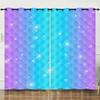 Curtains Color Gradual Change Butterfly Sunshade Child Blackout Curtain Bedroom Without Punching European and American