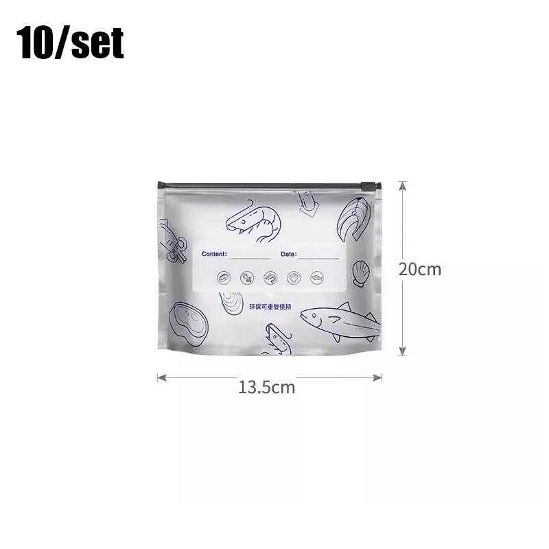 Aluminum Foil Fresh-Keeping Bag Sealed Packaging Bag Refrigerator Freezer Sealed Bag Self-Sealing Bag