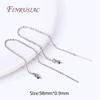 Brass Thin Chain Ear Wire For Earrings Making Findings Trendy 18K Gold Plated Long Tassel Earwire DIY Fashion Jewelry For Women