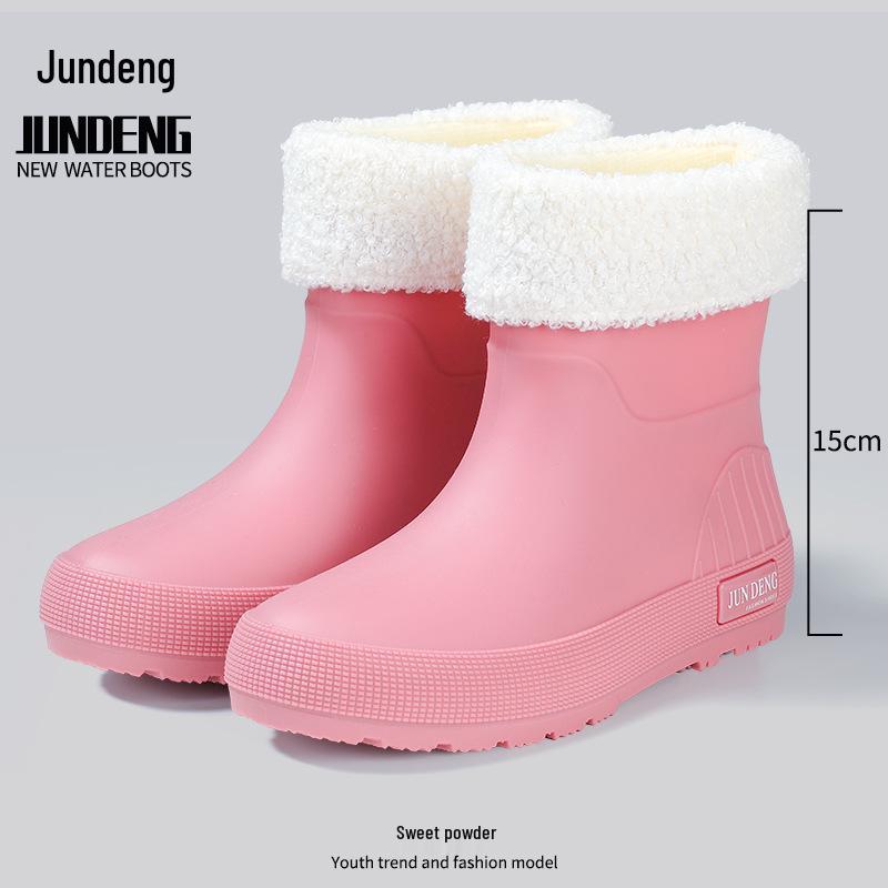 Women's Non-Slip Short Ankle Rain Boots - Summer Rubber Shoes for Outdoor, Student, or Kitchen Use