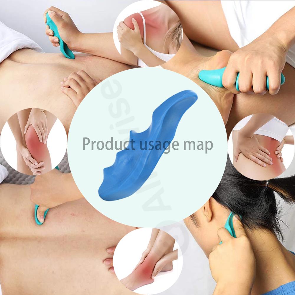 T-shaped Point Thumb Finger Press Trigger Point Handheld Massager Reflexology Stick Press Best Body Roller Back Massager Tools