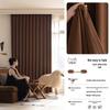 Double-Sided Cream Cotton Linen Blackout Curtains - High-End Feel for Bedroom & Living Room