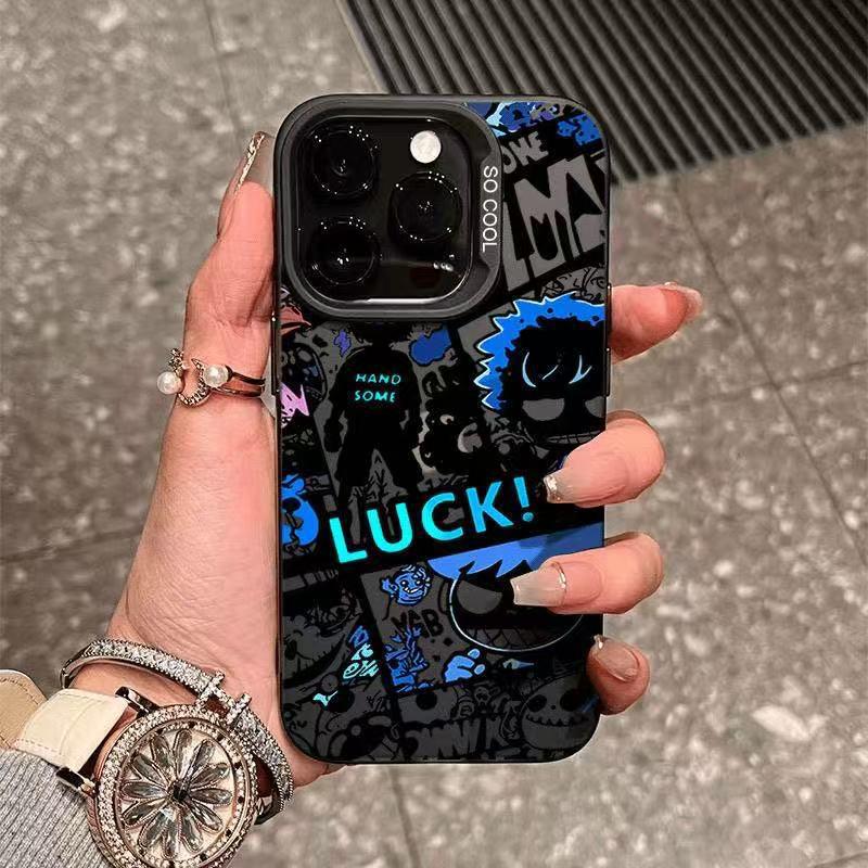 Graffiti Style Case for Apple iPhone 13-17 Pro Max: Energetic European & American Design