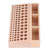 3 Slots Wooden Tool Rack 98 Holes Leathercraft Storage Organizer For Leather Craft