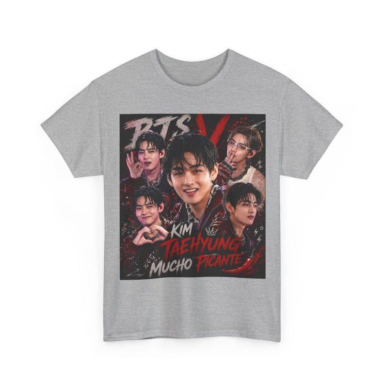 2026 Hot Vintage Bangtan BTS V T-shirt Y2K Gothic Cotton Oversized T-shirt Unisex Casual Loose Short Sleeve Crew Neck Summer Tops