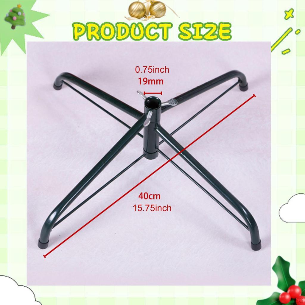 Kovový skládací stojan na vánoční stromek Umělá základna Odolný držák pro zimní setkání