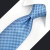 SHLAX&WING Men's Blue Dot Business Silk Long Necktie, 160cm