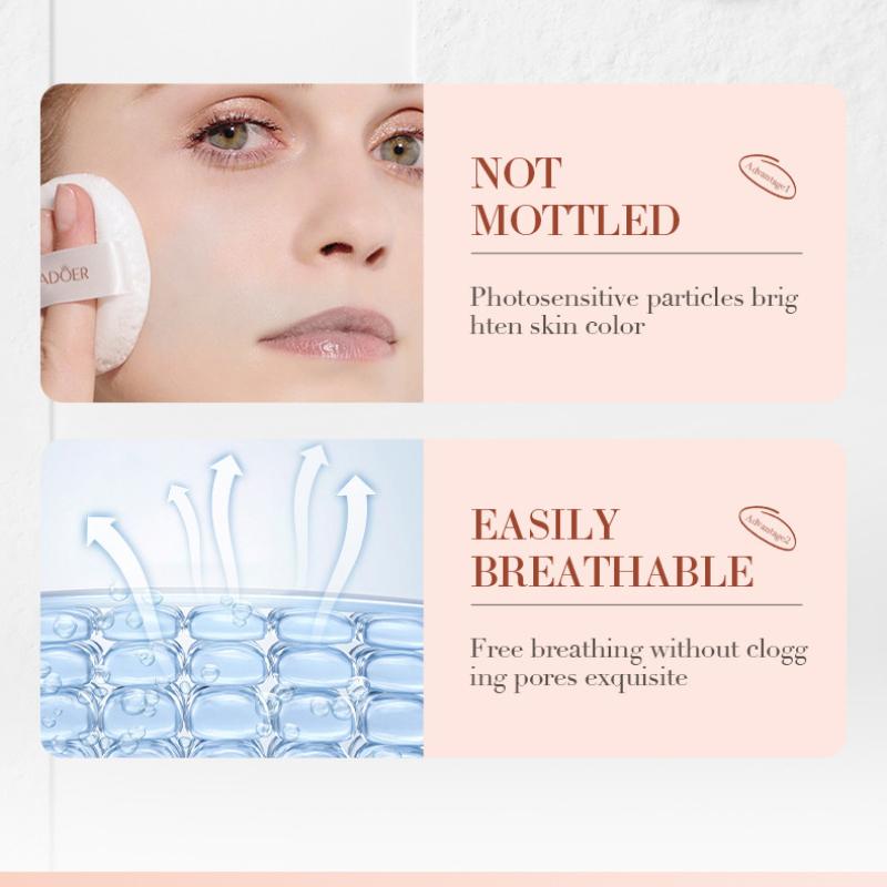 Maquilhagem SADOER Pó Mineral Solto Refrescante Leve Fixador Pó Corretivo
