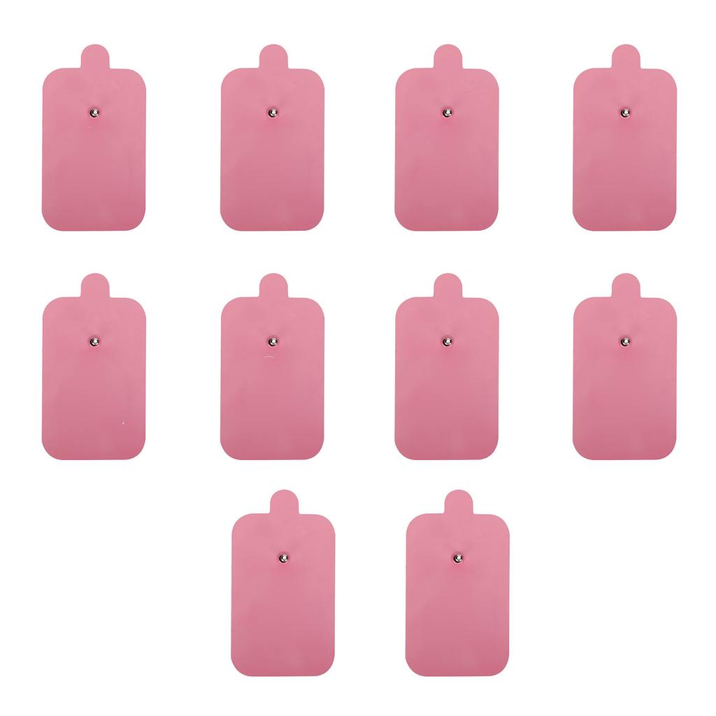 10 Stück TENS-Gerät Ersatzpads Nicht reizende Elektrotherapie-Pflaster für Elektrotherapie Rosa