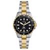 Armbanduhr Quarzwerk Edelstahlarmband 36mm Schwarzes Zifferblatt Damenuhr 100m Wasserdicht ES5349