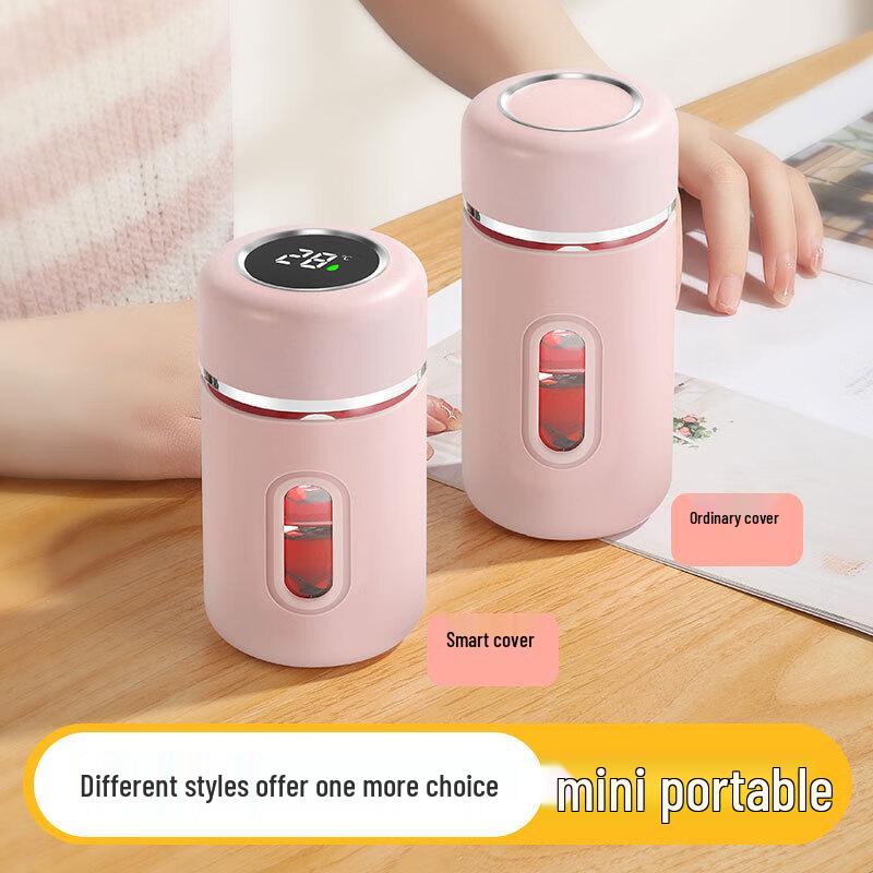 UD Mini Simple Temperature Measuring Glass Water Cup 280ml with Temperature Lid