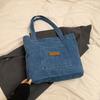 Cowboy Canvas Shoulder Bag for Women, Large Capacity Niche Artistic Tote Bags, Japanese and Korean Casual Versatile Handbag
