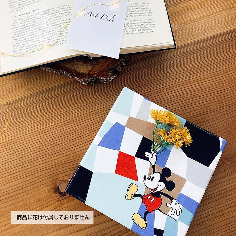 Art Deli Disney Mickey Mouse IKEBANA Poster 20cm x Made in Lightweight Disney Panel, 20cm, Japan, Fabric, IKE-DSNY-1807-07