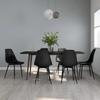 Day and Night - Day and Night Dining Chairs 6 Units Black PP
