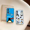 Funny Cartoon P-Pingu Phone Case For Samsung S 24 Fe 25 Ultra Plus 20 Lite 21 30 22 23 24 22 Ultra 5G Fundas