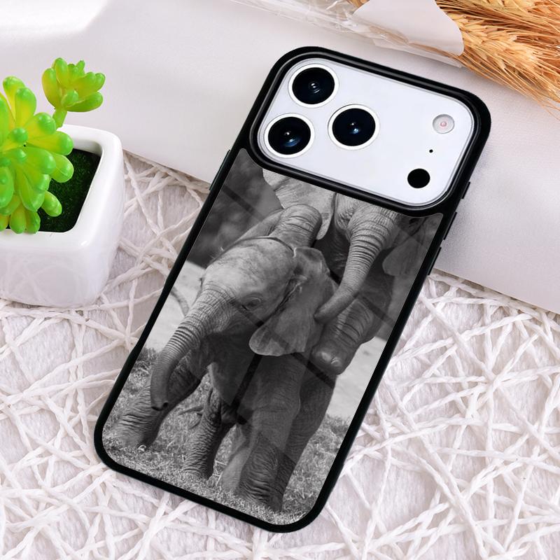 FOREST ELEPHANT Animal Phone Case for iPhone 17 Air 16 15 11 12 14 13 Pro Max Shockproof Cover