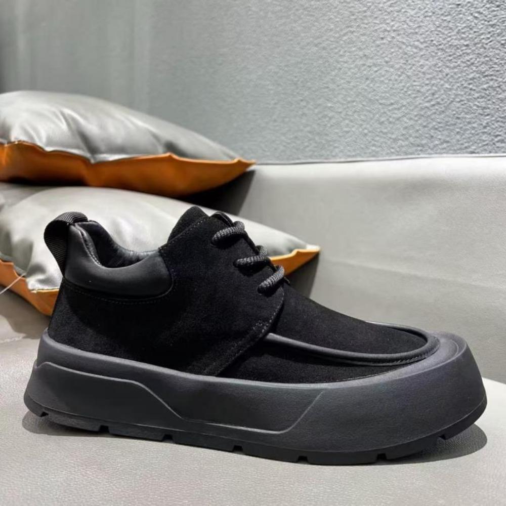 Pánské ležérní boty Módní Zimní Teplé Matné Pánské Boty Všestranné Šněrovací Módní Ležérní Společenské Boty Zapatos Casuales