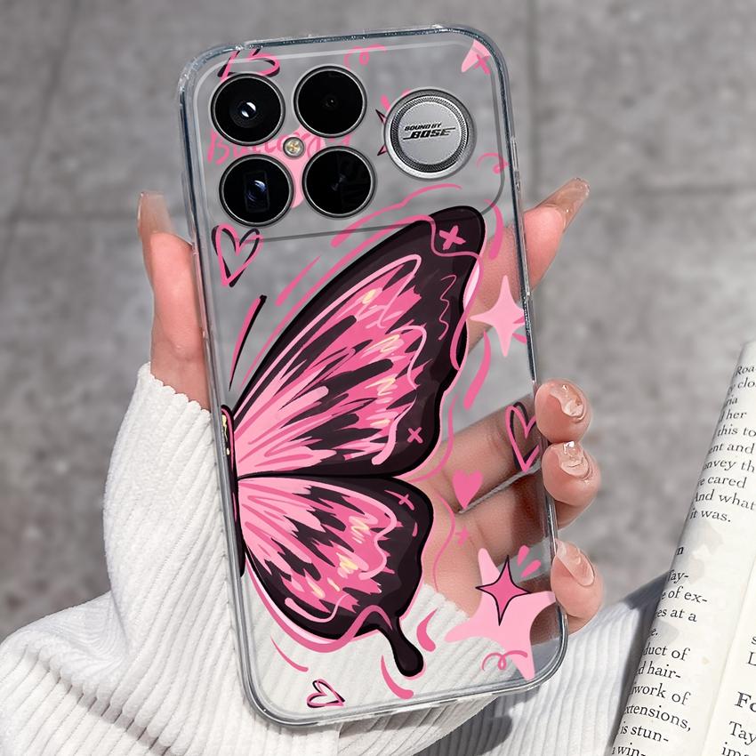 Covers For Xiaomi Poco F8 Ultra F8 F5 Pro F3 C50 C40 Mi Note 2 3 Transparent TPU Phone Case Cute Pet Dog Soft Silicone Dustproof Shell For Xiaomi Capa