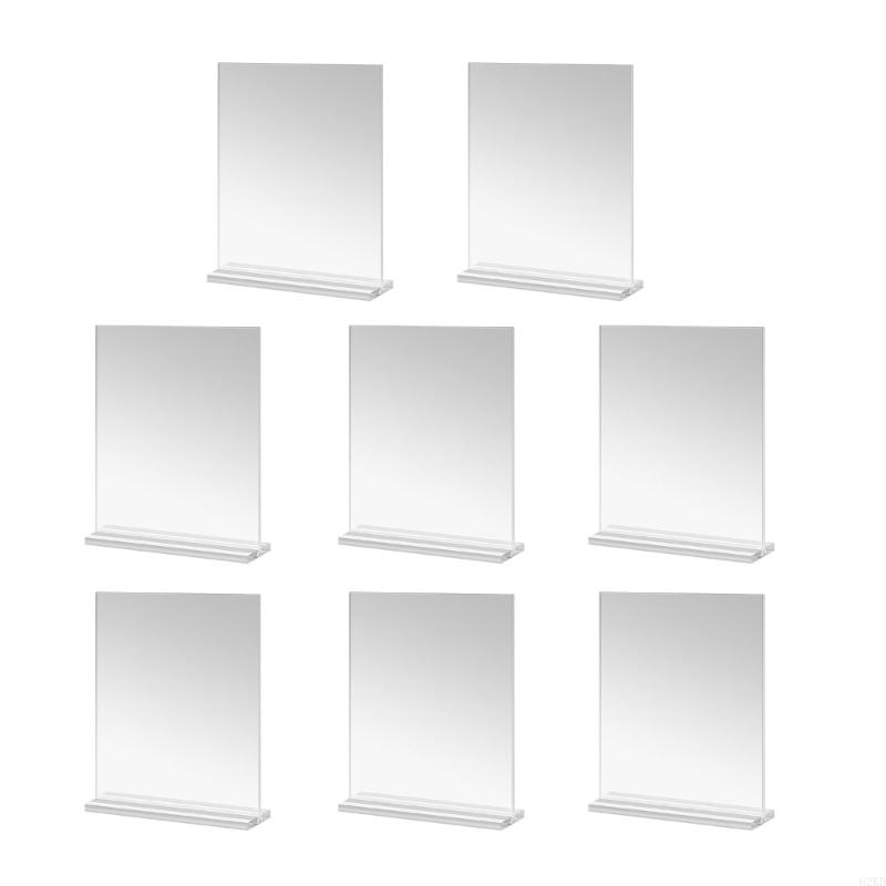 62KD Acrylic Picture Holder Clear Acrylic Sign Holder Frames for Documents And Memory 4x6inch Photo